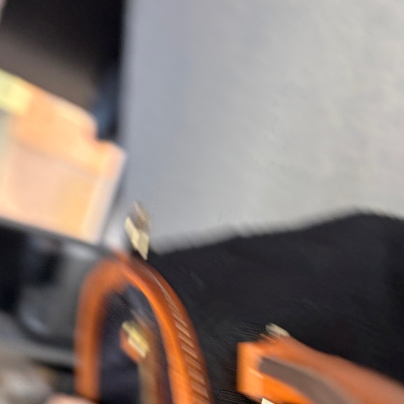 Dooney & Bourke Blue Cara Leather Tote | Python-Texture Shoulder Bag - Picture 6 of 16